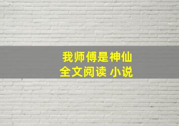 我师傅是神仙全文阅读 小说